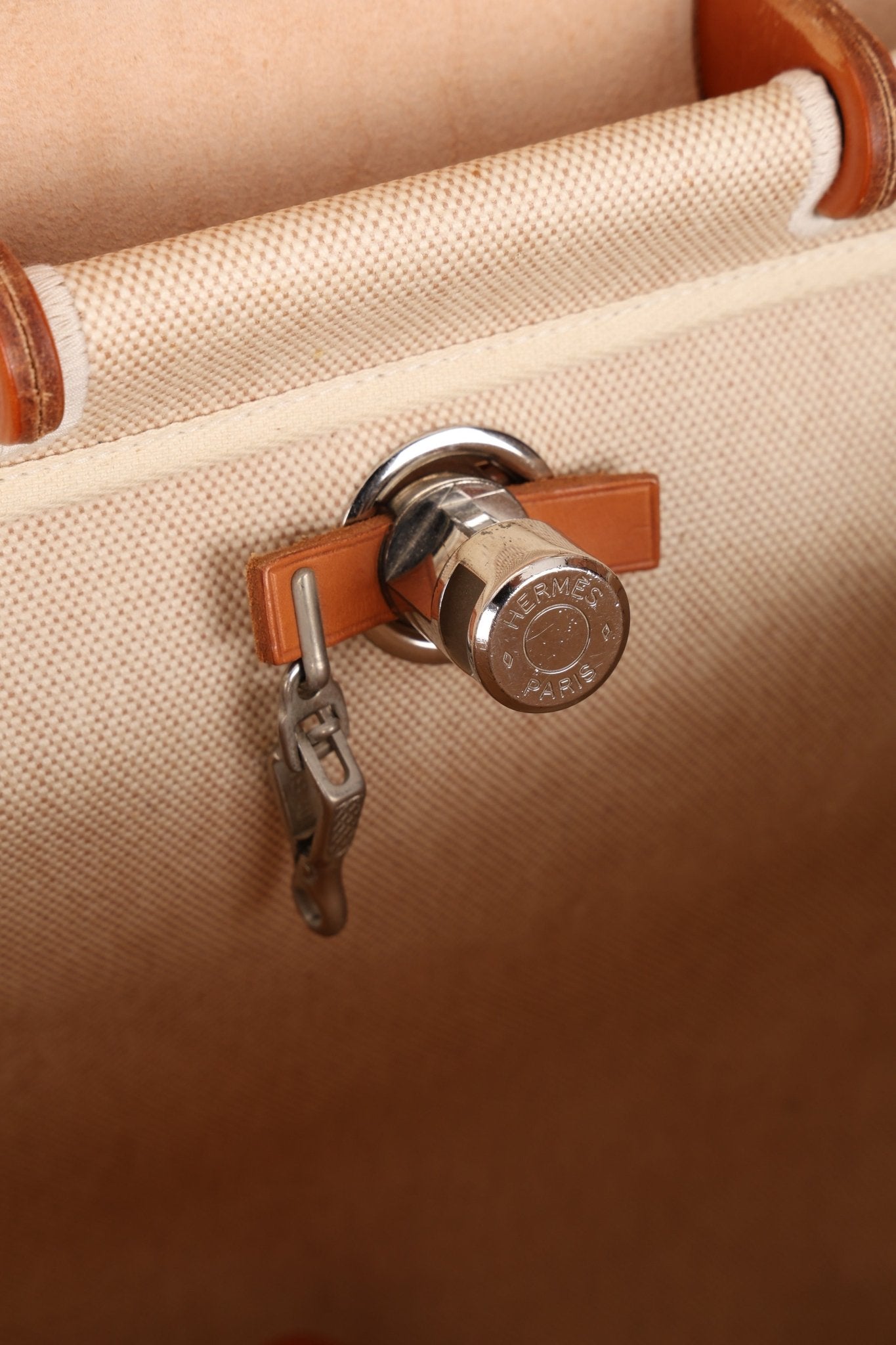 Hermès 1998 Herbag A Dos Backpack Toile PHW - FashioNica