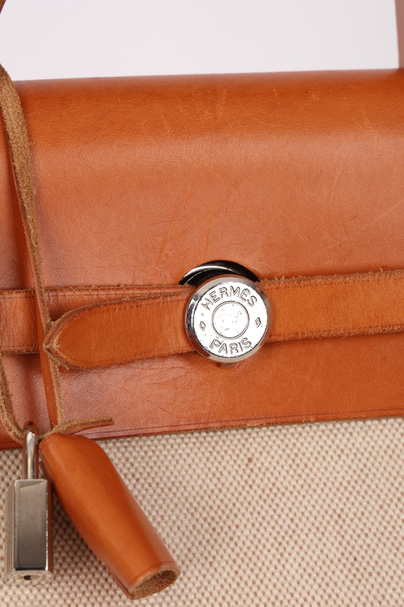 Hermès 1998 Herbag A Dos Backpack Toile PHW - FashioNica