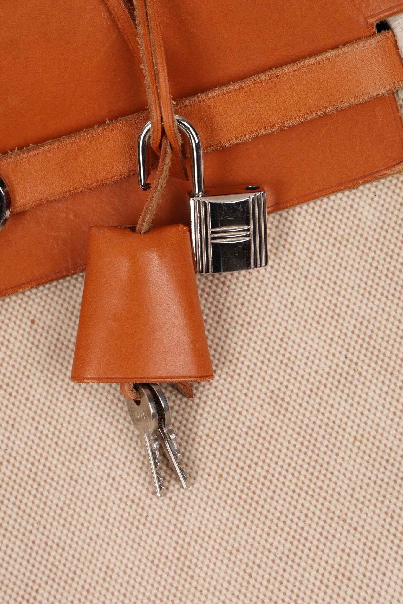 Hermès 1998 Herbag A Dos Backpack Toile PHW - FashioNica