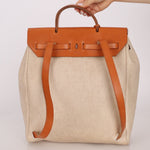 Hermès 1998 Herbag A Dos Backpack Toile PHW - FashioNica