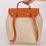 Hermès 1998 Herbag A Dos Backpack Toile PHW - FashioNica