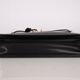 Hermès 2000 Noir Box Kelly Dépêches 38 GHW - FashioNica