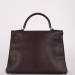 Hermès 2001 Ébène Fjord Retourne 32 Kelly PHW - FashioNica