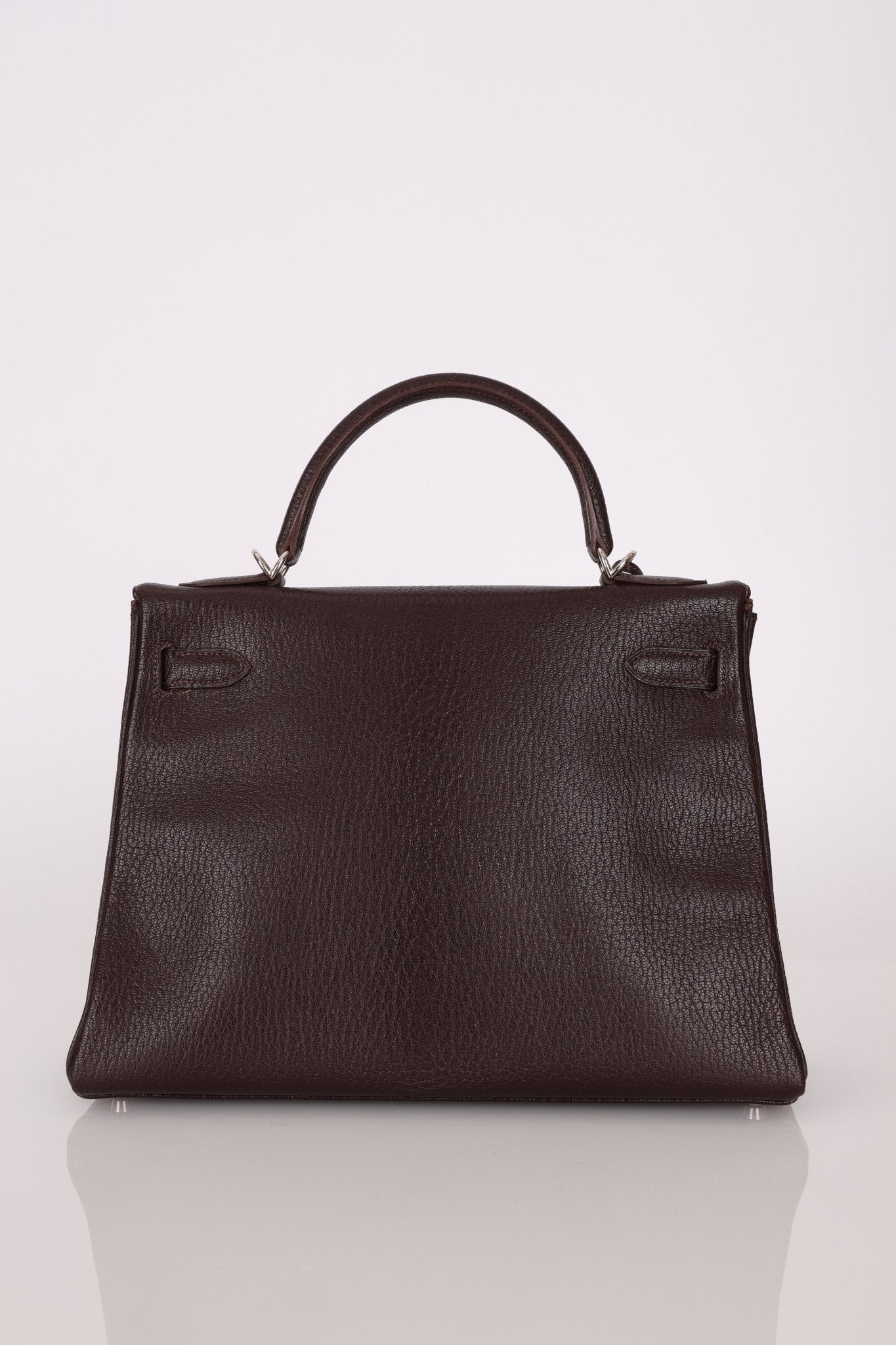 Hermès 2001 Ébène Fjord Retourne 32 Kelly PHW - FashioNica