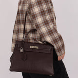 Hermès 2001 Ébène Fjord Retourne 32 Kelly PHW - FashioNica