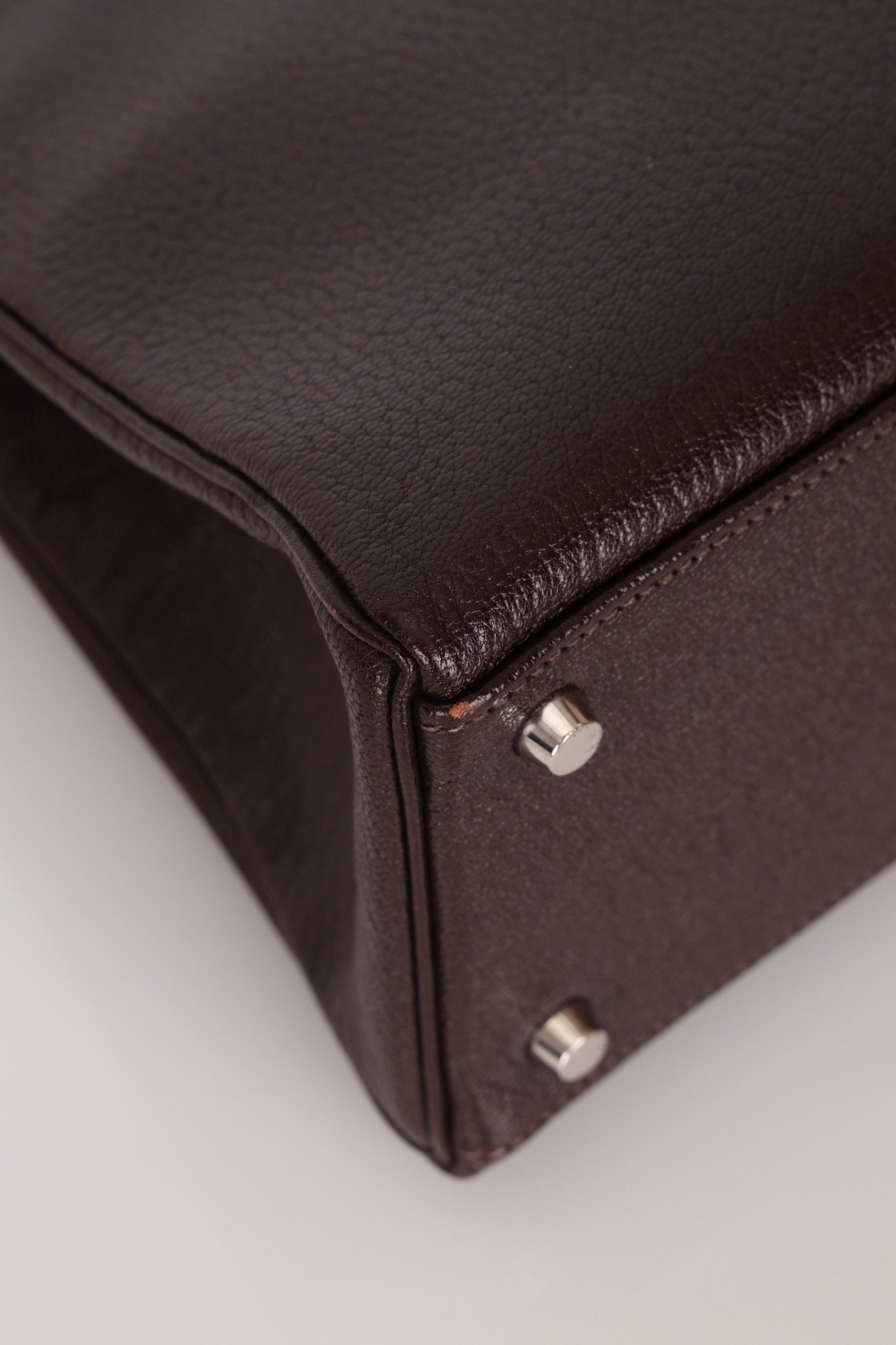 Hermès 2001 Ébène Fjord Retourne 32 Kelly PHW - FashioNica