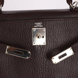 Hermès 2001 Ébène Fjord Retourne 32 Kelly PHW - FashioNica