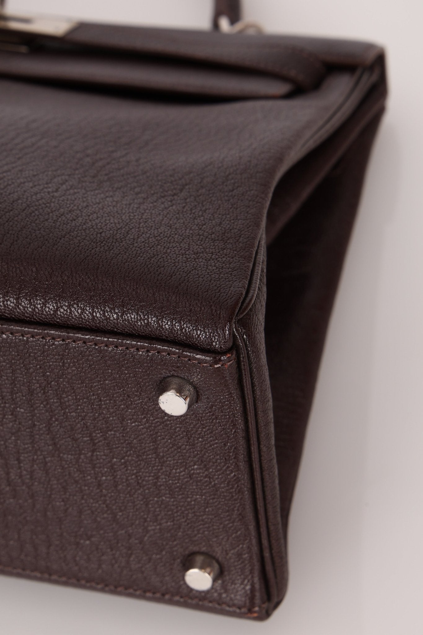 Hermès 2001 Ébène Fjord Retourne 32 Kelly PHW - FashioNica