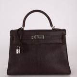 Hermès 2001 Ébène Fjord Retourne 32 Kelly PHW - FashioNica