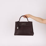 Hermès 2001 Ébène Fjord Retourne 32 Kelly PHW - FashioNica