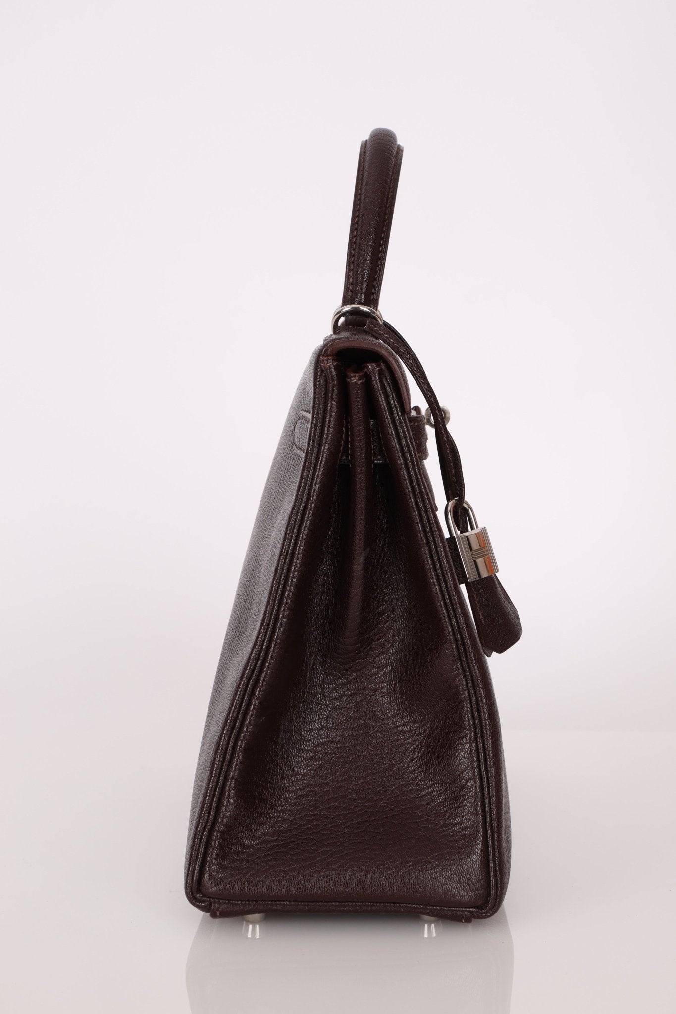 Hermès 2001 Ébène Fjord Retourne 32 Kelly PHW - FashioNica