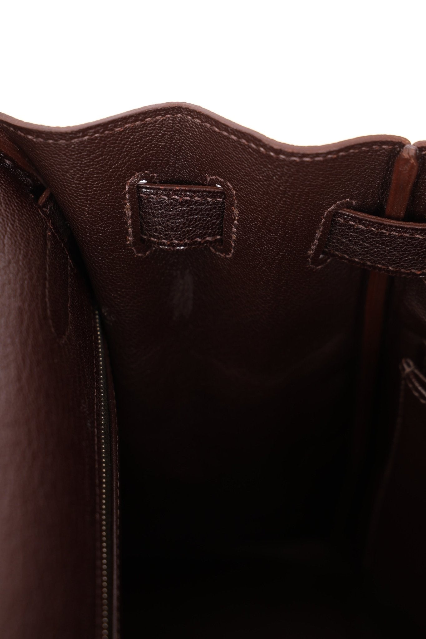 Hermès 2001 Ébène Fjord Retourne 32 Kelly PHW - FashioNica