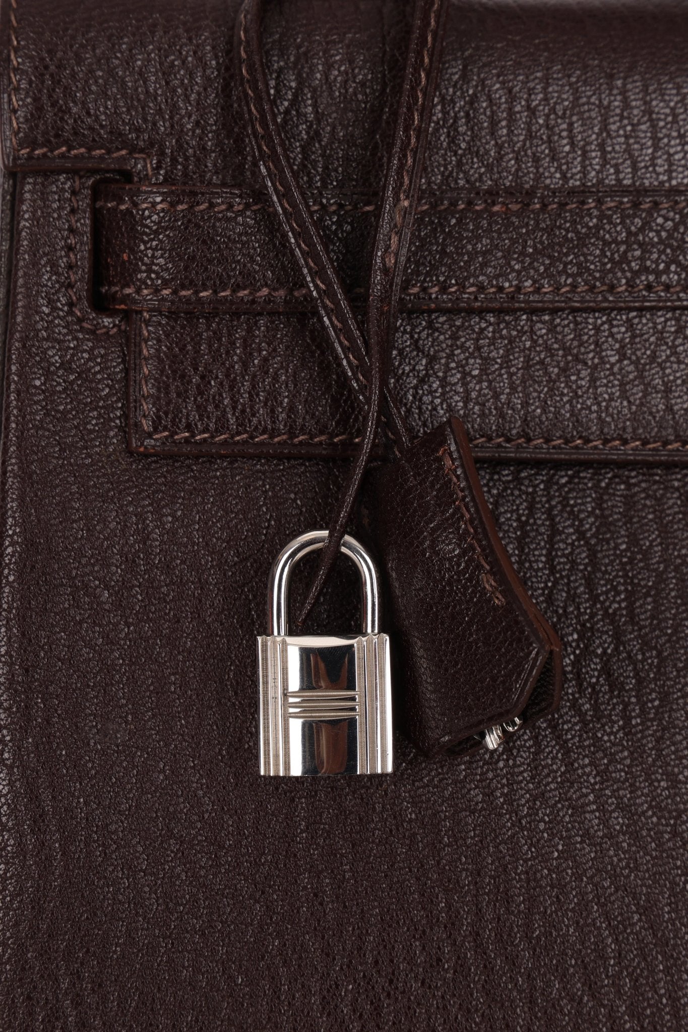 Hermès 2001 Ébène Fjord Retourne 32 Kelly PHW - FashioNica