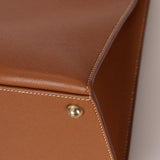 Hermès 2001 Gold Courchevel Dalvy 30 GHW - FashioNica