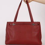 Hermès 2001 Rouge Buffalo Cabana 35 PHW - FashioNica