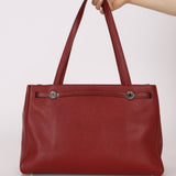 Hermès 2001 Rouge Buffalo Cabana 35 PHW - FashioNica