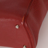 Hermès 2001 Rouge Buffalo Cabana 35 PHW - FashioNica