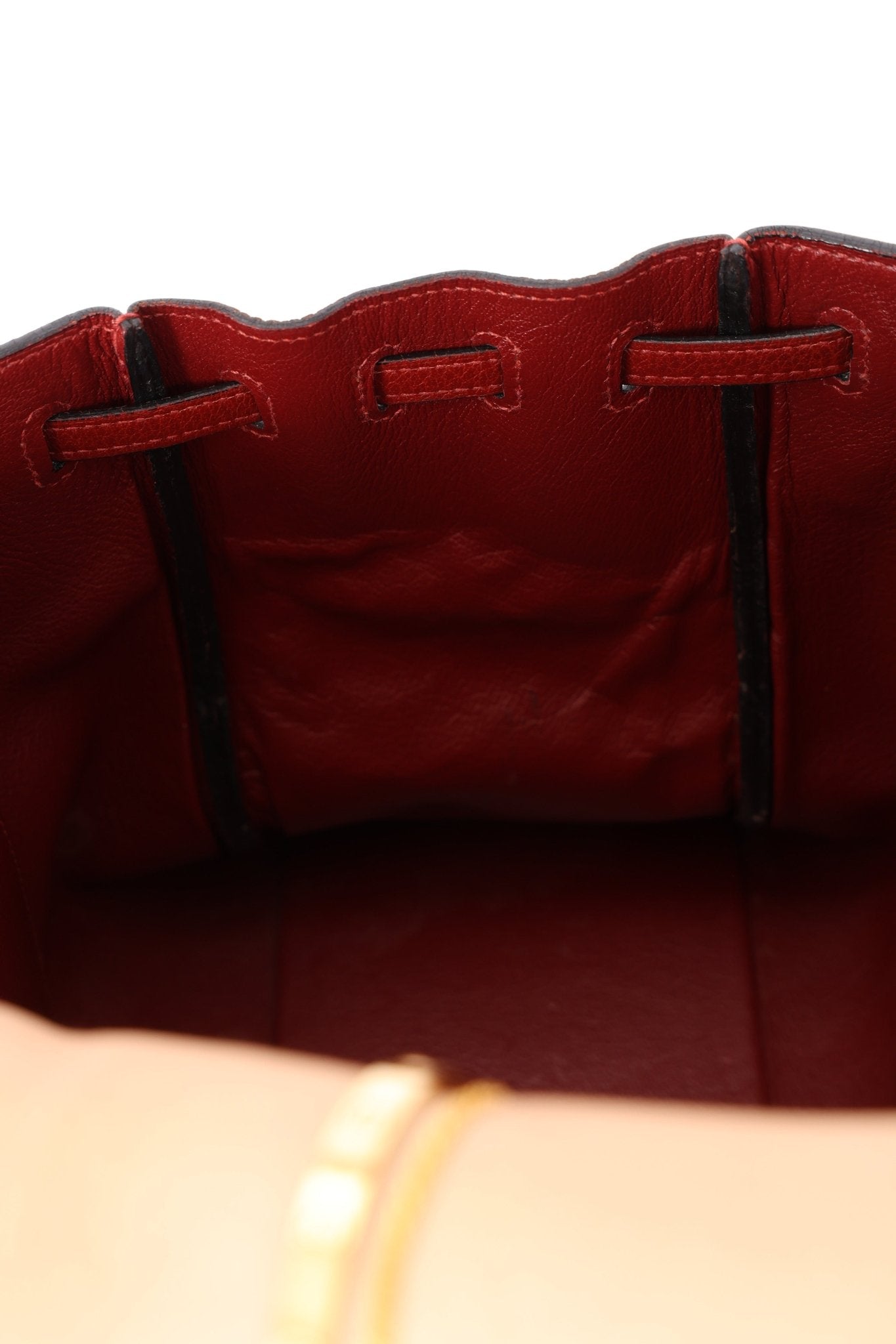 Hermès 2001 Rouge Buffalo Cabana 35 PHW - FashioNica