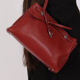 Hermès 2001 Rouge Buffalo Cabana 35 PHW - FashioNica