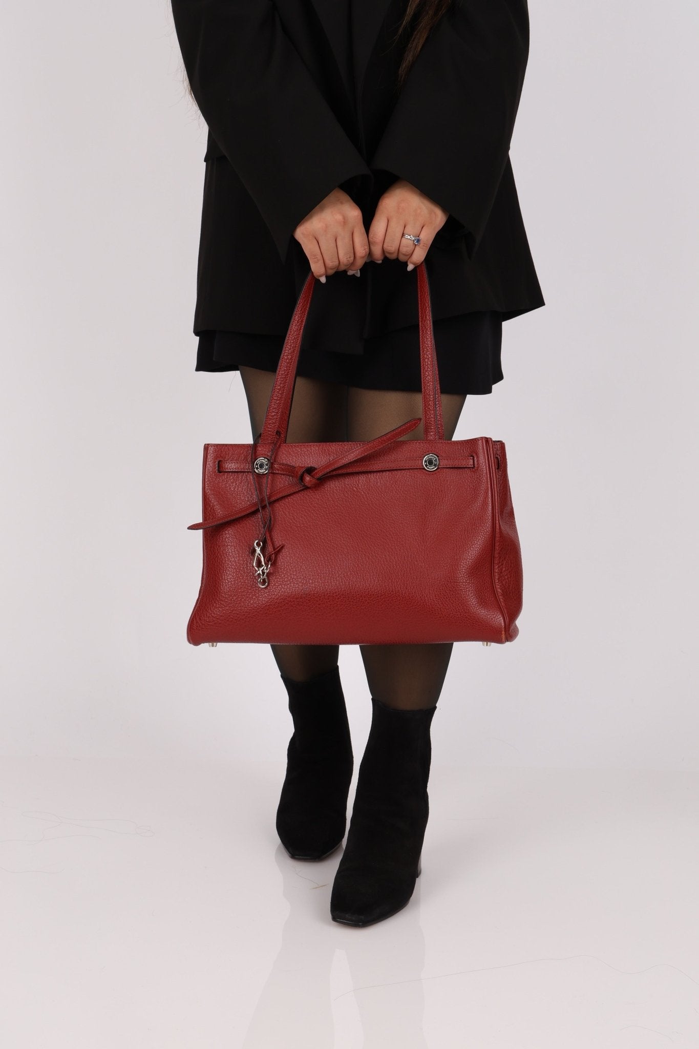 Hermès 2001 Rouge Buffalo Cabana 35 PHW - FashioNica