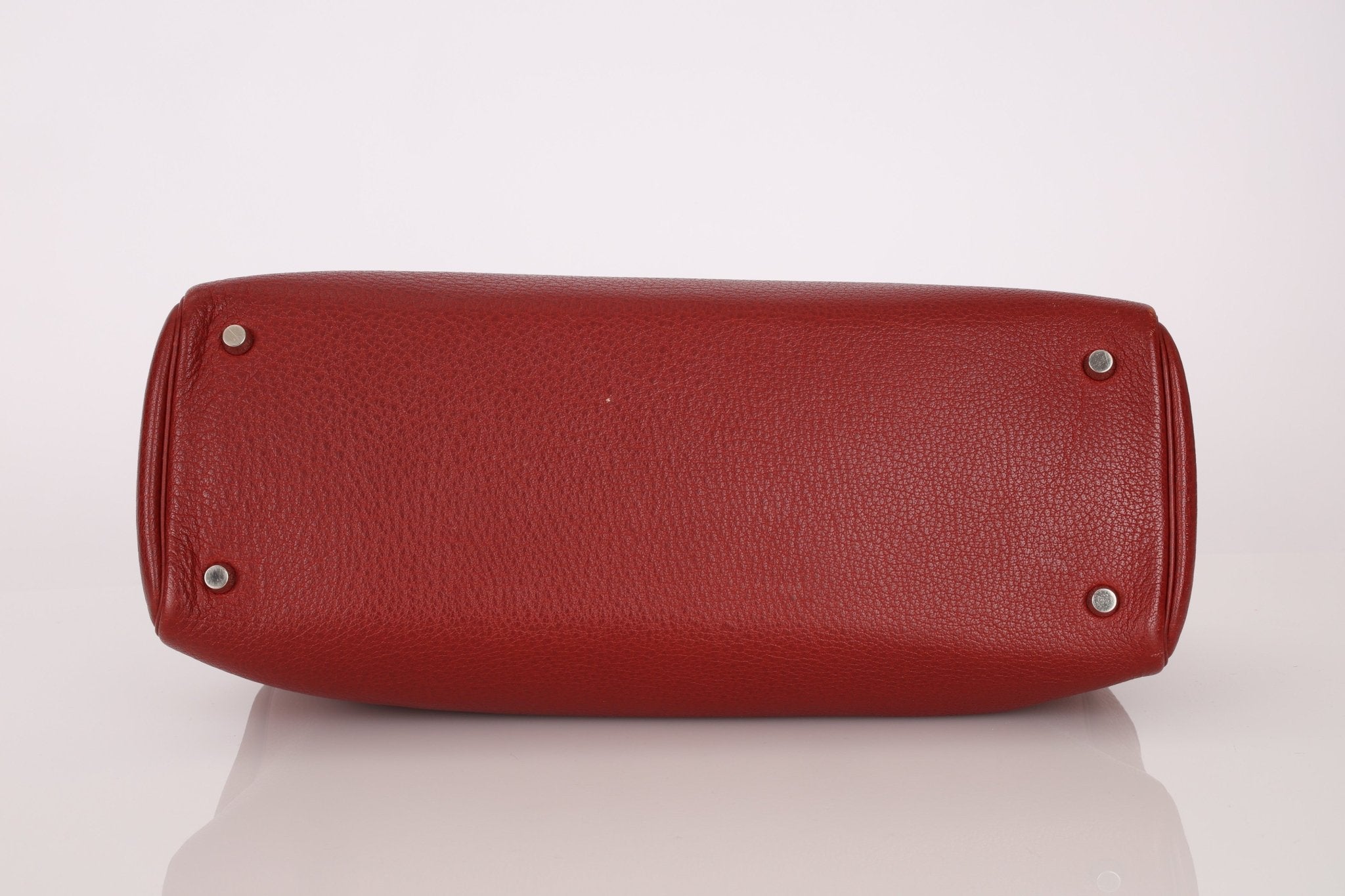 Hermès 2001 Rouge Buffalo Cabana 35 PHW - FashioNica