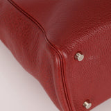 Hermès 2001 Rouge Buffalo Cabana 35 PHW - FashioNica