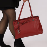 Hermès 2001 Rouge Buffalo Cabana 35 PHW - FashioNica