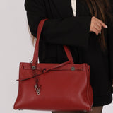 Hermès 2001 Rouge Buffalo Cabana 35 PHW - FashioNica