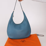 Hermès 2002 Blue Jean Gao Hobo PHW - FashioNica