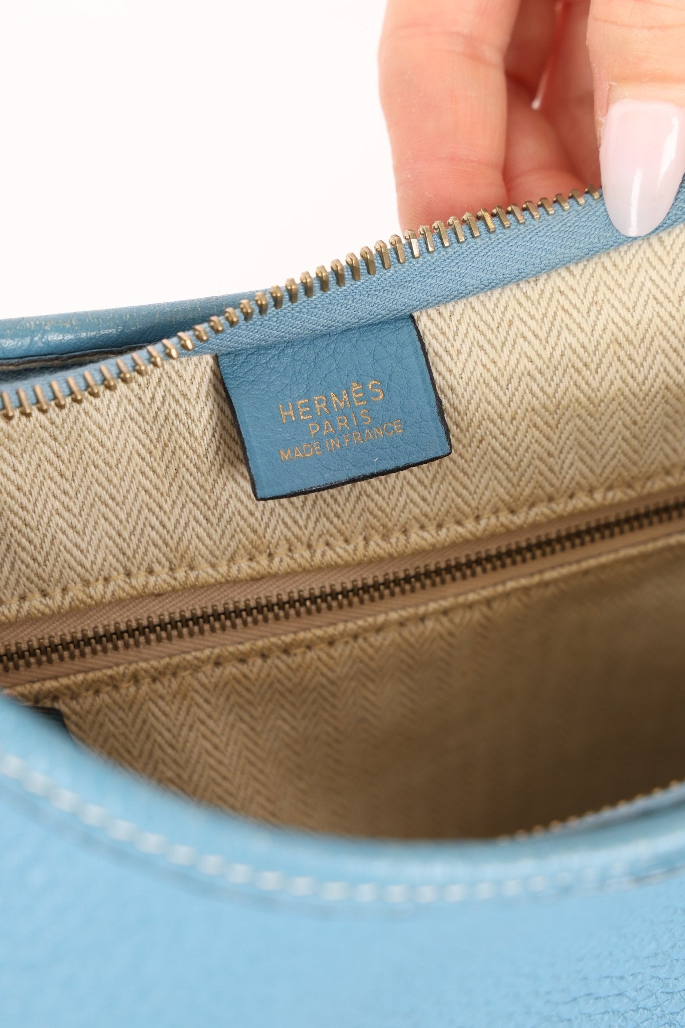 Hermès 2002 Blue Jean Gao Hobo PHW - FashioNica