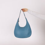 Hermès 2002 Blue Jean Gao Hobo PHW - FashioNica