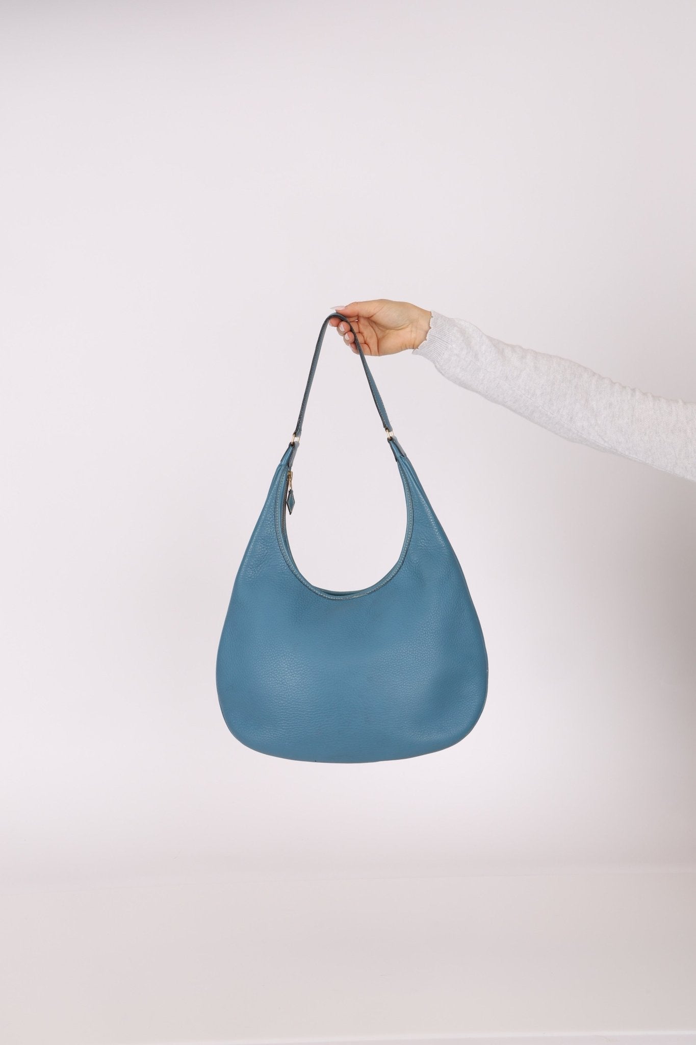 Hermès 2002 Blue Jean Gao Hobo PHW - FashioNica