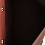 Hermès 2002 Rouge Sellier Vache Hunter and Ebene Toile Cabas Herbag 38 GHW - FashioNica