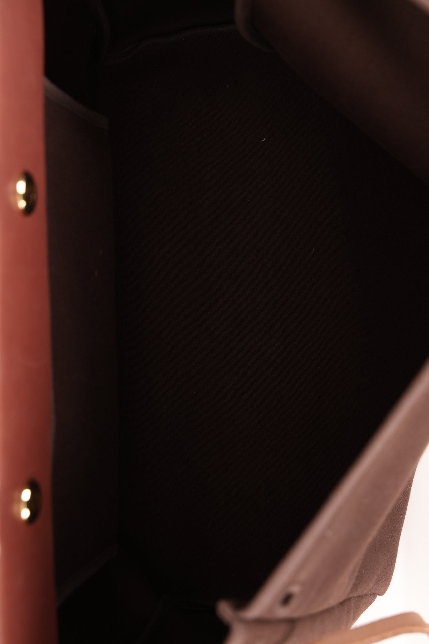 Hermès 2002 Rouge Sellier Vache Hunter and Ebene Toile Cabas Herbag 38 GHW - FashioNica