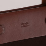 Hermès 2002 Rouge Sellier Vache Hunter and Ebene Toile Cabas Herbag 38 GHW - FashioNica