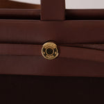 Hermès 2002 Rouge Sellier Vache Hunter and Ebene Toile Cabas Herbag 38 GHW - FashioNica