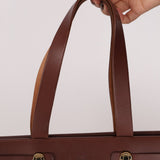 Hermès 2002 Rouge Sellier Vache Hunter and Ebene Toile Cabas Herbag 38 GHW - FashioNica