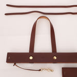 Hermès 2002 Rouge Sellier Vache Hunter and Ebene Toile Cabas Herbag 38 GHW - FashioNica