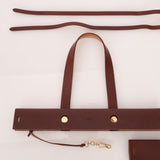 Hermès 2002 Rouge Sellier Vache Hunter and Ebene Toile Cabas Herbag 38 GHW - FashioNica