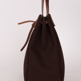 Hermès 2002 Rouge Sellier Vache Hunter and Ebene Toile Cabas Herbag 38 GHW - FashioNica