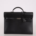 Hermès 2003 Noir Box Kelly Dépèche 34 PHW - FashioNica