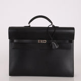 Hermès 2003 Noir Box Kelly Dépèche 34 PHW - FashioNica