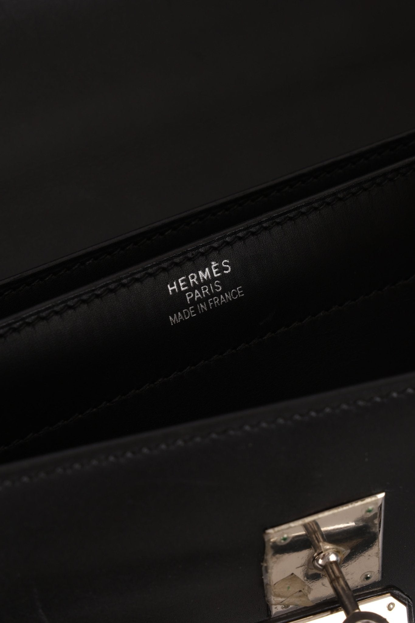 Hermès 2003 Noir Box Kelly Dépèche 34 PHW - FashioNica