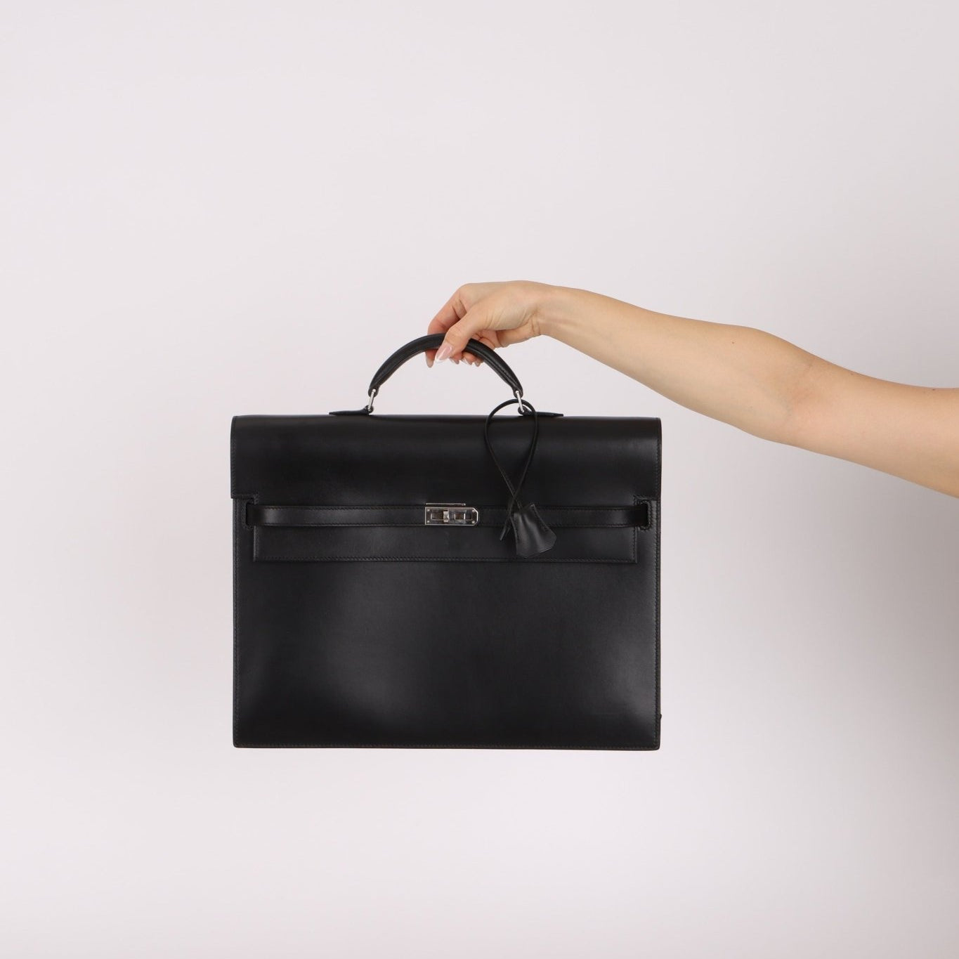 Hermès 2003 Noir Box Kelly Dépèche 34 PHW - FashioNica