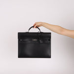 Hermès 2003 Noir Box Kelly Dépèche 34 PHW - FashioNica