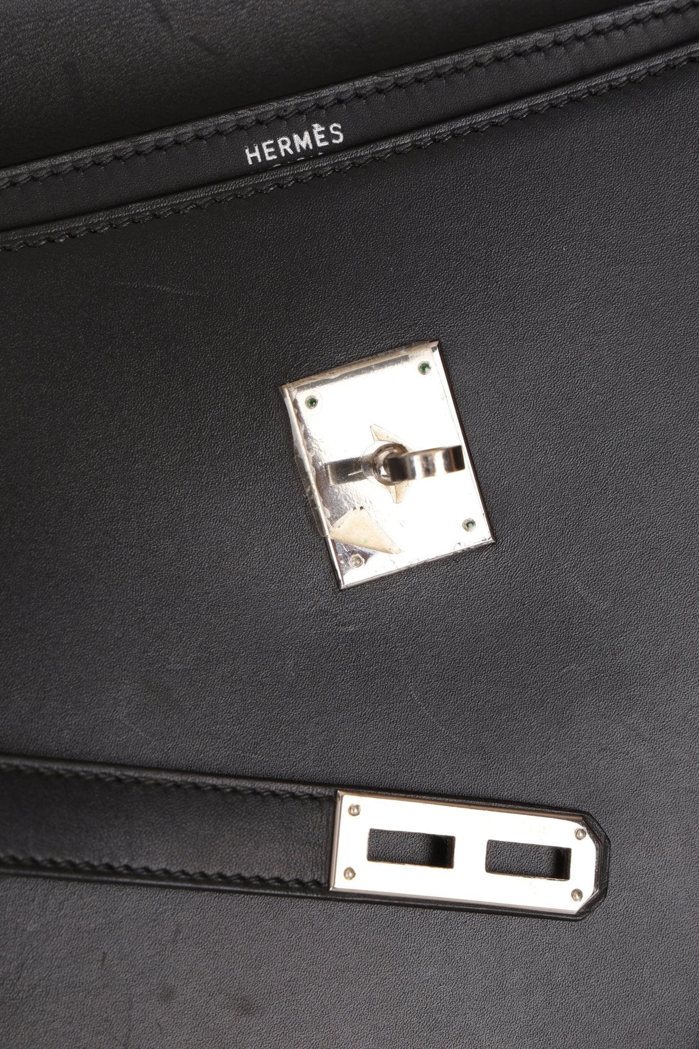 Hermès 2003 Noir Box Kelly Dépèche 34 PHW - FashioNica