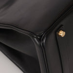 Hermès 2003 Noir Courchevel Retourne Birkin 35 GHW - FashioNica