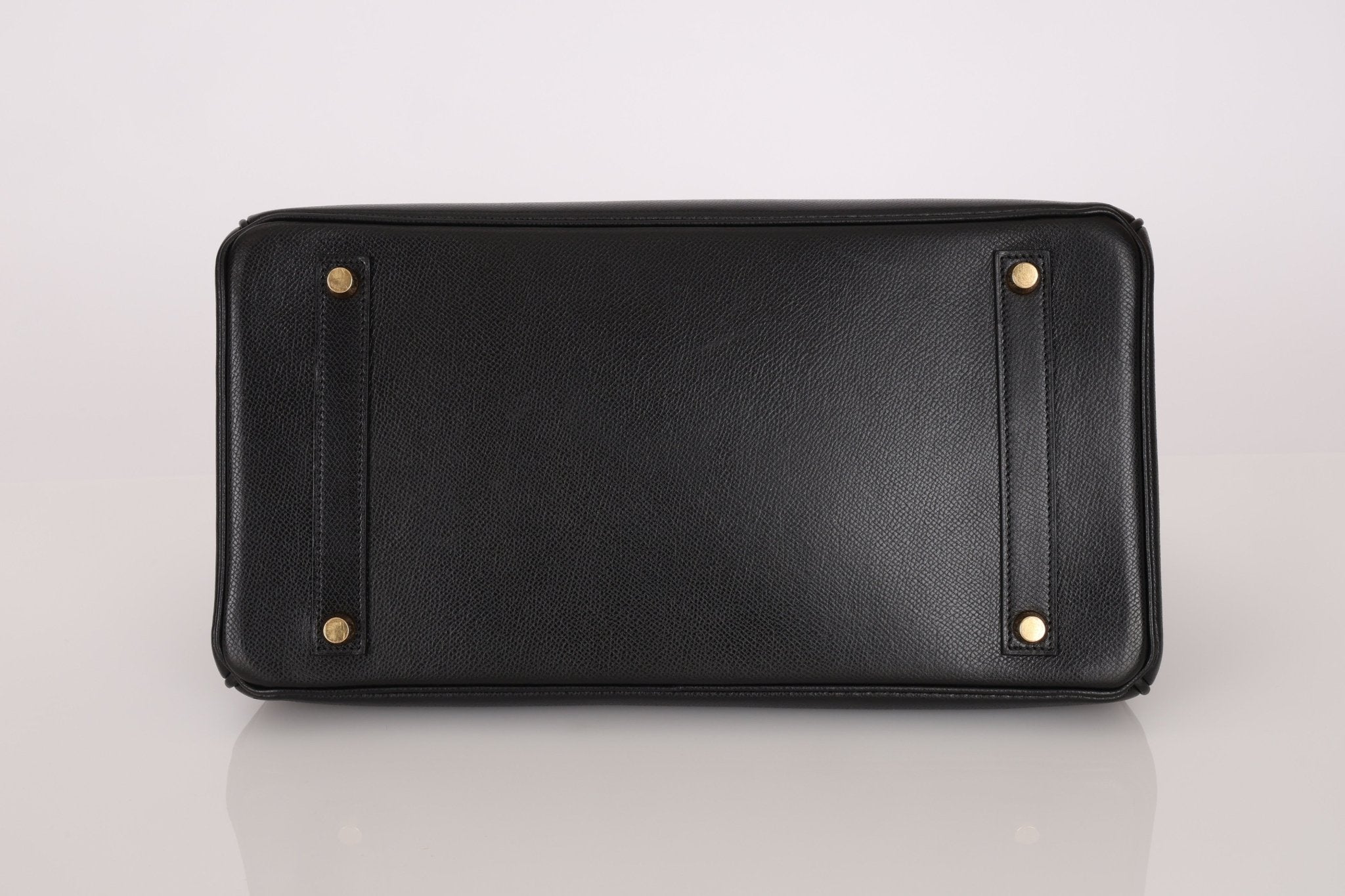 Hermès 2003 Noir Courchevel Retourne Birkin 35 GHW - FashioNica