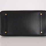 Hermès 2003 Noir Courchevel Retourne Birkin 35 GHW - FashioNica