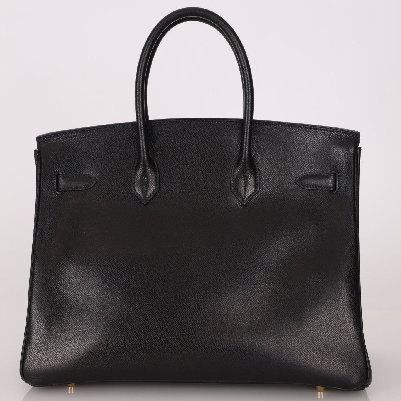 Hermès 2003 Noir Courchevel Retourne Birkin 35 GHW - FashioNica